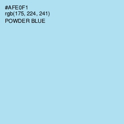 #AFE0F1 - Powder Blue Color Image